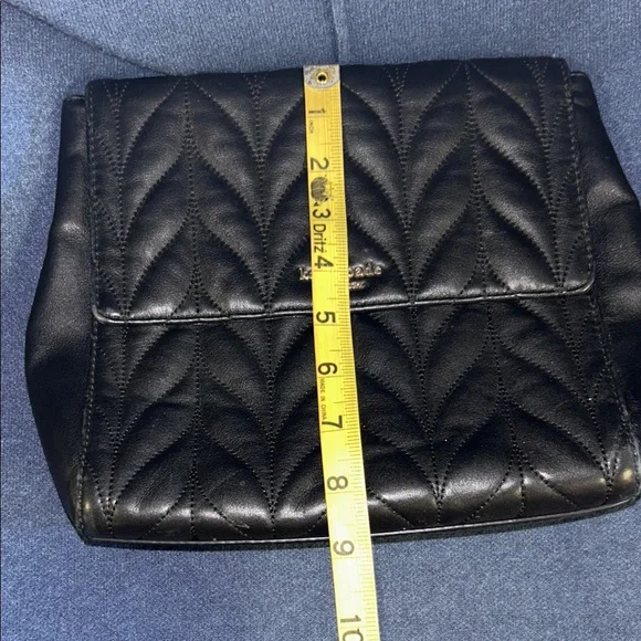 Kate Spade Black Quilted Shoulder Bag with Chain - Picture 9 of 9